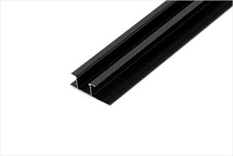 辽阳航空纤维墙咔铝合金带灯中条（哑黑氧化）